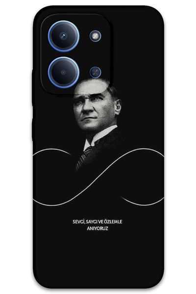 MRCİLETİSİM غطاء خلفي لهاتف Xiaomi Redmi 15C 5G بنمط HD مطبوع - أتاتورك إنفينيتي