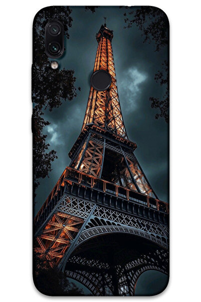 MRCİLETİSİM Xiaomi Redmi Note 7 Case Hd Pattern Printed Back Cover - Eiffel T...