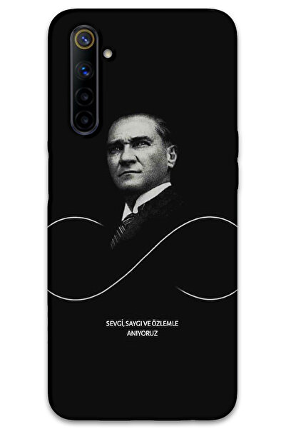 MRCİLETİSİM غطاء خلفي لهاتف Realme 6 Pattern مطبوع - أتاتورك إنفينيتي