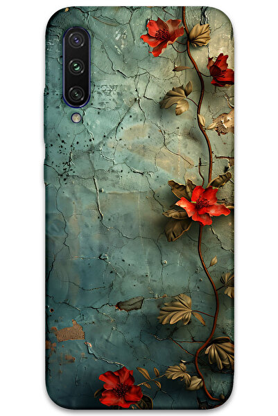 MRCİLETİSİM غطاء خلفي لهاتف Xiaomi Mi A3 بنمط HD مطبوع - زهرة اللبلاب