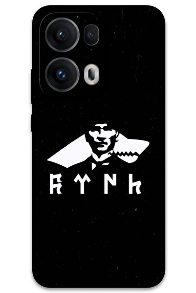 MRCİLETİSİM غطاء خلفي لهاتف اوبو رينو 13 برو 5G بنمط HD مطبوع - أتاتورك وولف