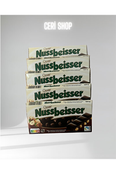 Choceur Nussbeisser Bitter Fındıklı Çikolata 100 gr 5'li Paket