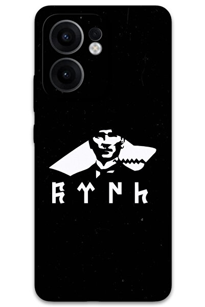 MRCİLETİSİM غطاء خلفي لهاتف اوبو رينو 13F 5G بنمط HD مطبوع - أتاتورك وولف