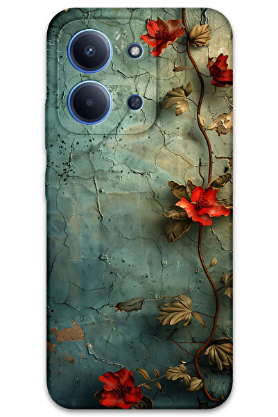 MRCİLETİSİM غطاء خلفي لهاتف Xiaomi Redmi 15C 5G بنمط HD مطبوع - زهرة اللبلاب