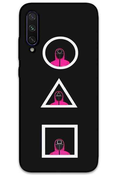 MRCİLETİSİM غطاء خلفي لهاتف Xiaomi Mi Note 10 / Note 10 Pro بنمط HD مطبوع - لعبة الحبار