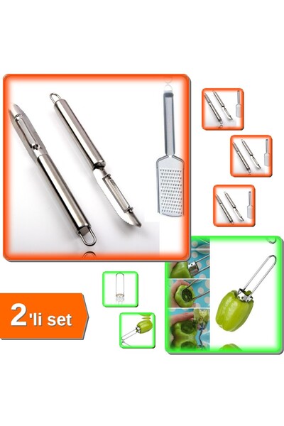 HerEveOyuncak Soyacak + Rende 2 Parça + Biberoy Pratik Dolma Biber ve Kabak O...