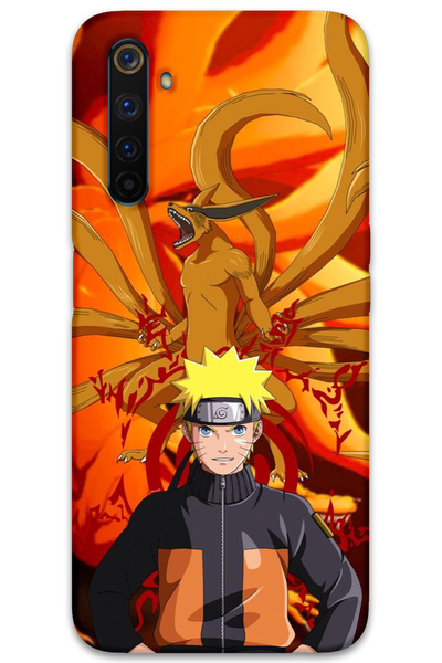 MRCİLETİSİM غطاء خلفي لهاتف Realme 6 Pro بنمط HD مطبوع - ناروتو