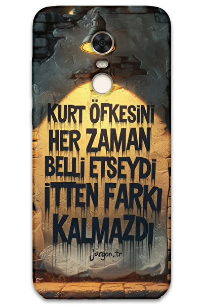 MRCİLETİSİM غطاء خلفي لهاتف Xiaomi Redmi 5 Plus بنمط HD مطبوع - غضب الذئب