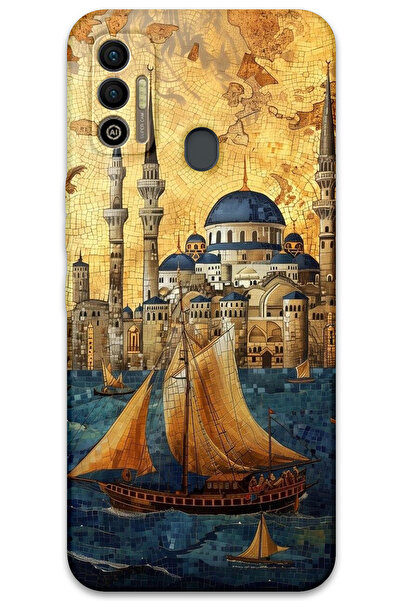 MRCİLETİSİM غطاء خلفي لهاتف Tecno Spark 7T بنمط HD مطبوع - ييلكنلي سوليماني