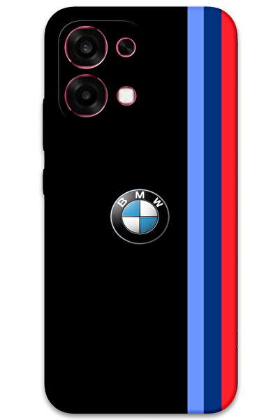 MRCİLETİSİM غطاء خلفي لهاتف اوبو A6 برو 4G بنمط HD مطبوع - ثلاثة خطوط سوداء