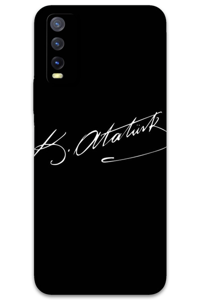 MRCİLETİSİM غطاء خلفي لهاتف Vivo Y20 / Y11S بنمط HD مطبوع - توقيع أتاتورك