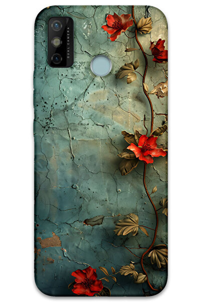 MRCİLETİSİM Tecno Spark 6 Go Case Hd Pattern Printed Back Cover - Ivy Flower
