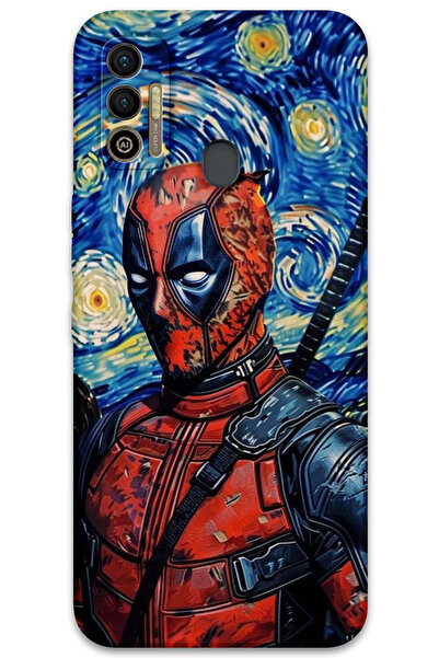 MRCİLETİSİM غطاء خلفي لهاتف تكنو سبارك 7T بنمط HD مطبوع - ديدبول