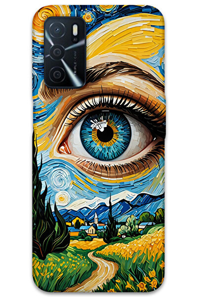 MRCİLETİSİM غطاء خلفي لهاتف اوبو A16 بنمط HD مطبوع - آرت جي