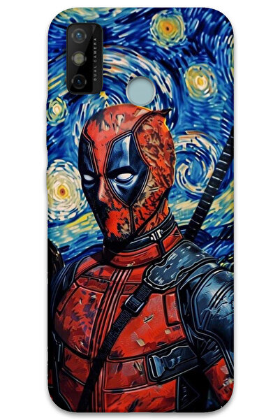 MRCİLETİSİM غطاء خلفي لهاتف Tecno Spark 6 Go بنمط HD مطبوع - ديدبول