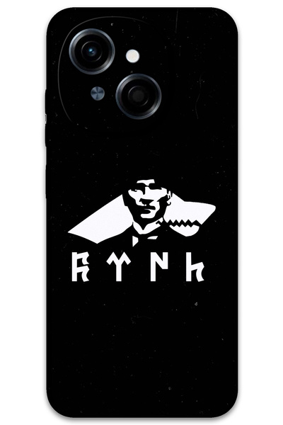 MRCİLETİSİM غطاء خلفي لهاتف Tecno Spark Go 1 2025 بنمط HD مطبوع - أتاتورك وولف