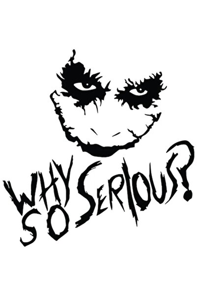 Oracal Car Sticker Joker Why So Serious?, 26cm, white