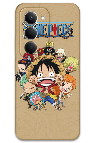 MRCİLETİSİM Xiaomi Redmi 15 5g Case Hd Pattern Printed Back Cover - One Piece 1
