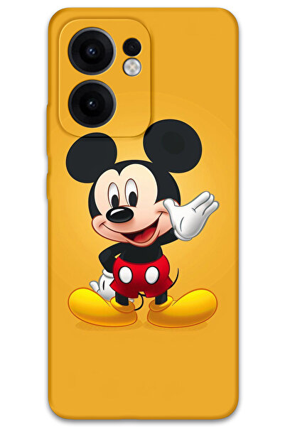 MRCİLETİSİM غطاء خلفي لهاتف اوبو رينو 13F 5G بنمط HD مطبوع - ميكي 3