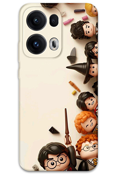 MRCİLETİSİM غطاء خلفي متوافق مع هاتف اوبو رينو 13 برو 5G بنمط HD مطبوع - هاري بوتر