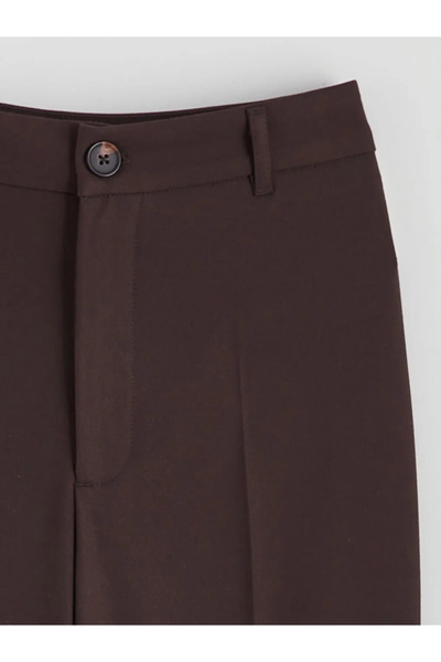 LC Waikiki Xside Brown Regular Fit Wide Leg Women's Trousers