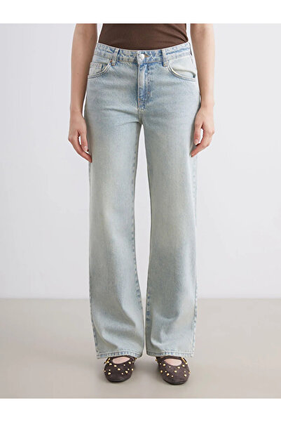 LC Waikiki Xside Blue Wideleg Women's Jean Pants