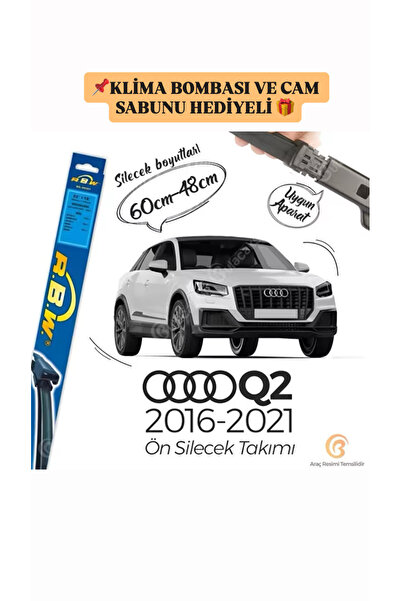 Rbw AUDİ Q2 2016-2021 MODEL UYUMLU SİLECEK TAKIMI (KLİMA BOMBASI VE CAM SABUN...