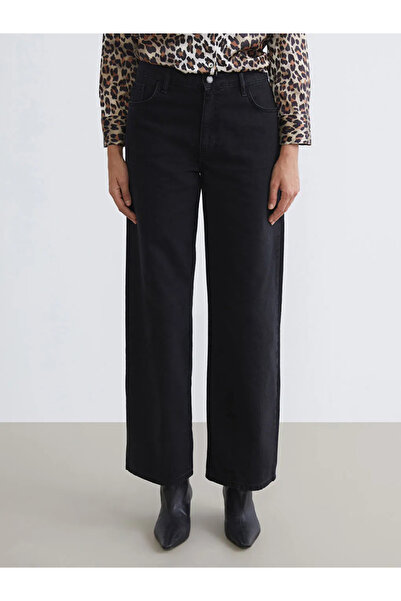 LC Waikiki Lcw Jeans Black Baggy Fit Women's Jean Pants