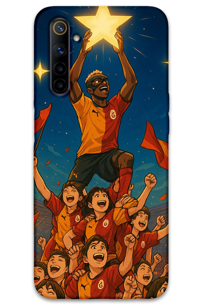 MRCİLETİSİM غطاء خلفي لهاتف Realme 6 بنمط HD مطبوع - Osimhen