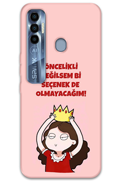 MRCİLETİSİM غطاء خلفي لهاتف Tecno Spark 7 Pro بنمط HD مطبوع - ليس خيارًا بالن...