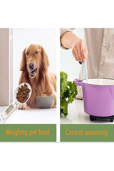 AR Electronic kitchen measuring spoon with accurate LCD display for dispensing coffee beans, milk, and flour