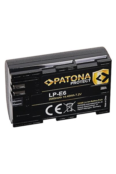 Patona Protect battery compatible with Canon LP-E6 (EOS R, EOS 60D, 7D Mark III)