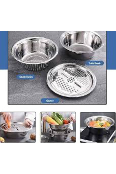 OEM Stainless steel bowl with lid -26cm