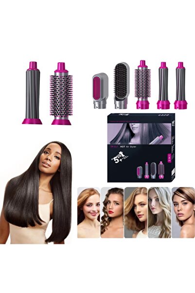 teknotrust Σετ styling μαλλιών με 5 κεφαλές Επαγγελματικό σετ styling για ισιώματος μαλλιών Αντιστατικό