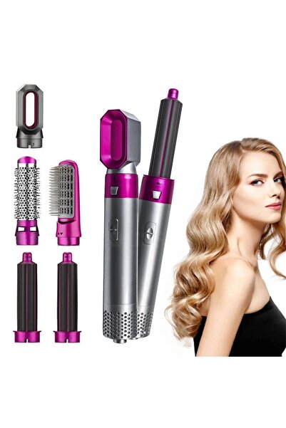 teknotrust Σετ styling μαλλιών με 5 κεφαλές Επαγγελματικό σετ styling για ισιώματος μαλλιών Αντιστατικό