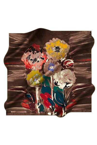 Aker وشاح حريري نوستالجي تيفيل 8536-931