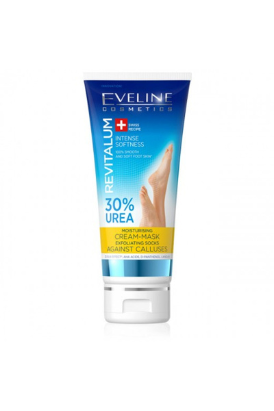 Eveline Cosmetics Mască exfoliantă pentru picioare Revitalum, 30% uree Eveline