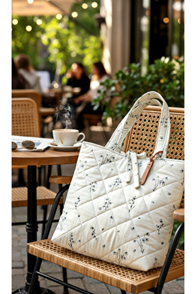Mufincollection Quilted Fabric Floral Pattern Daily Handbag – Handcrafted Elegance
