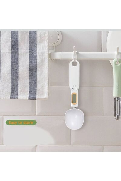 AR Electronic kitchen measuring spoon with accurate LCD display for dispensing coffee beans, milk, and flour