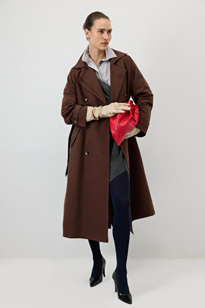 Touché Privé ΚΑΜΠΑΝΙΑΤΙΚΟ ΠΑΛΤΟ ΜΕ ΖΩΝΗ K διπλό πέτο