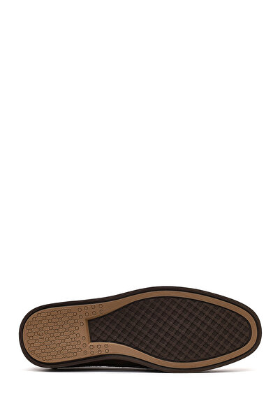 Derimod Дамски кафяви мокасини с катарама от велурена кожа 25AFD154010