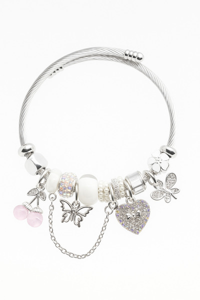 MakeWell Çocuklar için Kiraz Kalp Kelebek Deniz Kabuğu Kuş Tasarımlı Paslanma...