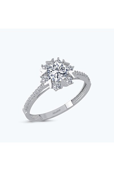 Altınbaş Altın Tektaş Kar Tanesi Yüzük