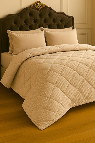 LUNGA VİTA Welsoft Double-Sided Quilt, Cotton Satin on the Inside, Soft on the Outside, Welsoft Double Size