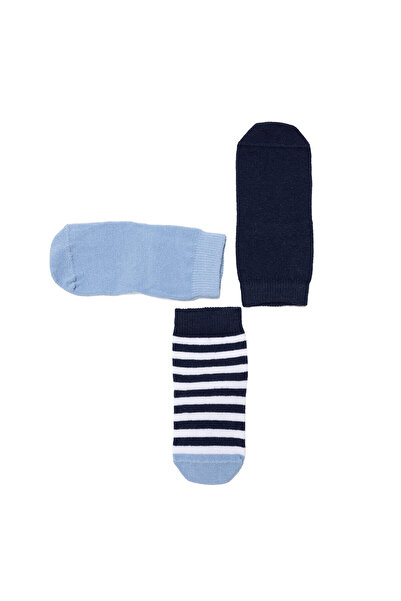 ebebek Hello Baby HelloBaby Erkek Bebek 3lü Kaydırmaz Çorap