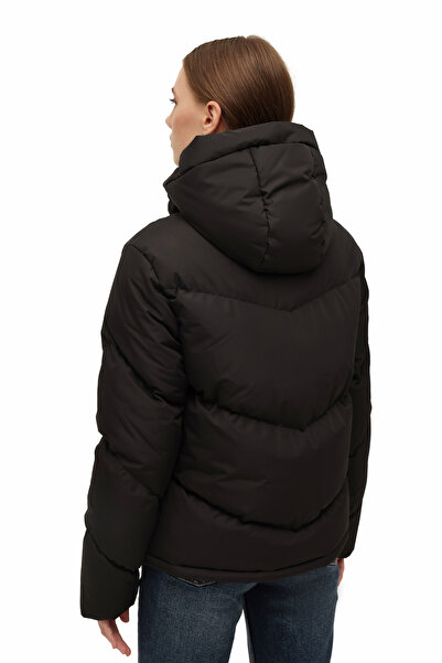 Kinetix Μαύρο γυναικείο κοντό παλτό WL 2W-KX-CROP 5PR