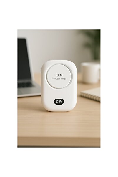 OEM Mini ventilator portabil, alb, 3 viteze, USB-C, compact pentru călătorii/birou/mașină