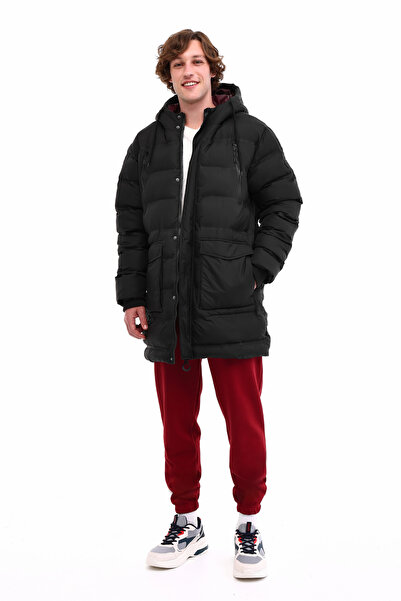 Kinetix ML 3W22-OUT-M-05-CQ 5PR Μαύρο ανδρικό παλτό