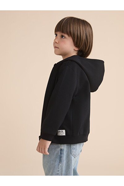 LC Waikiki Lcw Kids Hooded Boy Zippered Sweatshirt