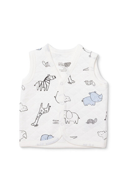ebebek Hello Baby HelloBaby Erkek Bebek Kapitone Yelek Kapitone Örme V Yaka A...